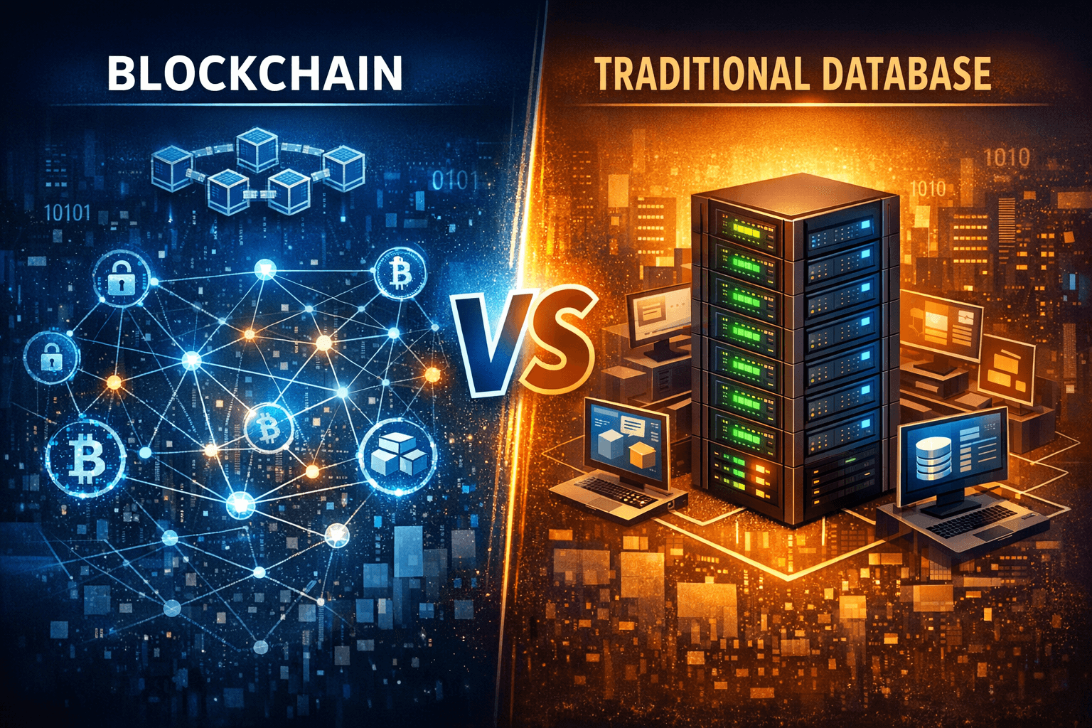 Blockchain vs Traditional Database: Key Differences, Use Cases & Future (2026 Guide)